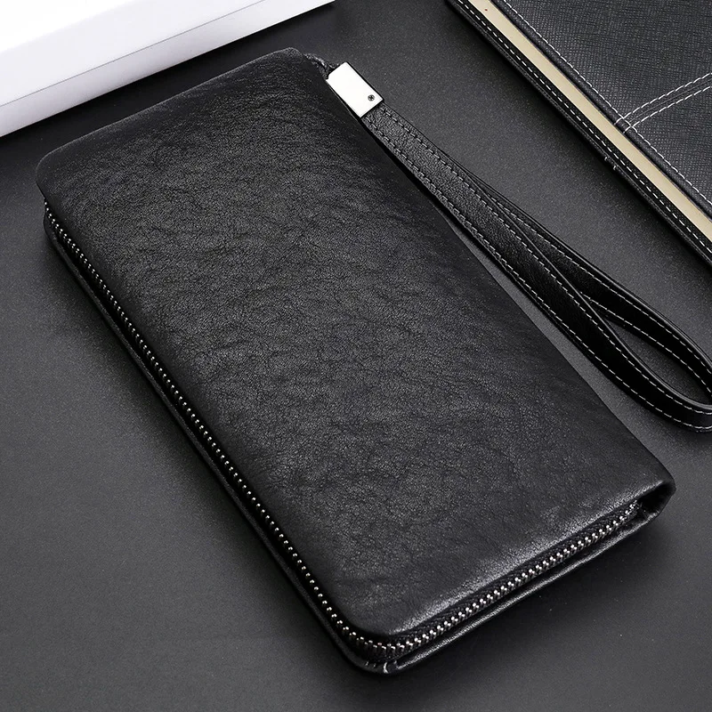 Кошелек мужской из натуральной кожи для ключей от машины модный брендовый