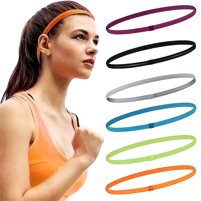 

Tennis Running Sweatband Cycling Sweat Headband Women Men Elastic Breathable Yoga Gym Sport Hairband Basketball Head Sweat Belt