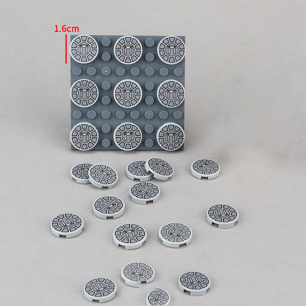 Фото MOC 10 шт. с принтом 14769pb 2X2 инженерная машина узор строительные блоки комплект 14769 железная меха частицы идея игрушка подарки для детей №1