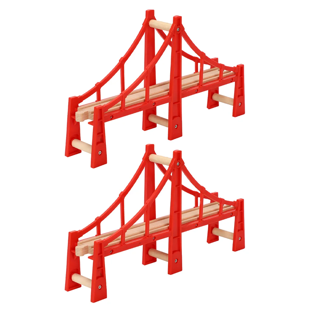 

Train Track Bridge Race Wooden Boyplayset Railwayset Expansion Puzzle Pack Tracks Cargo Station Model Construction Wood