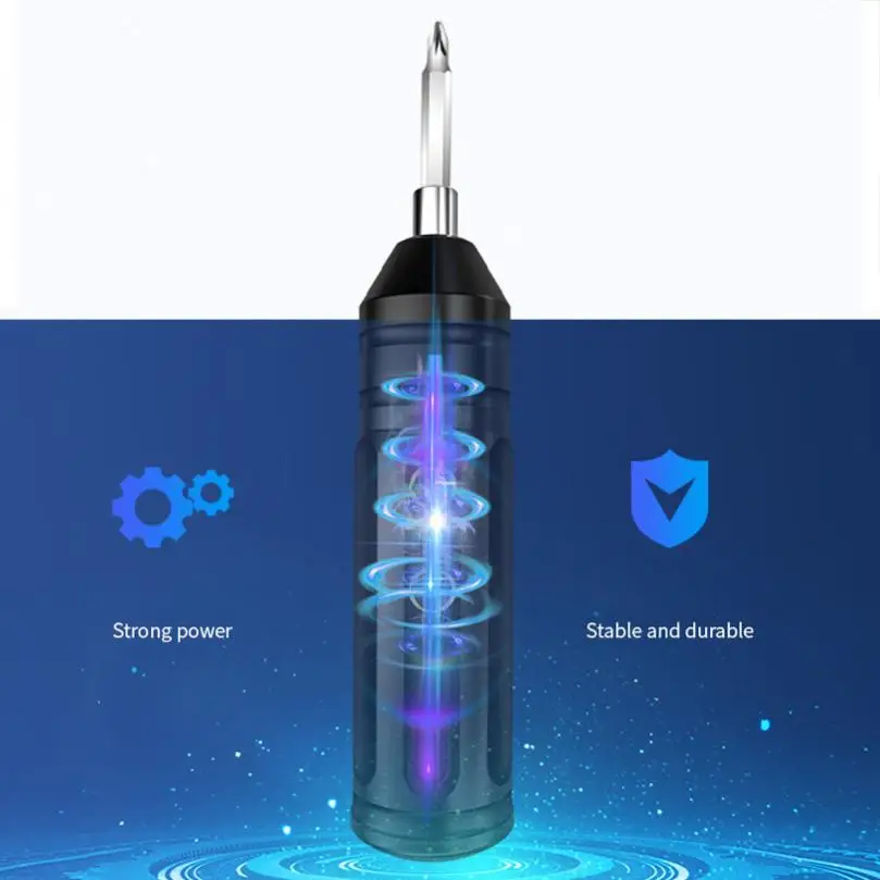 mini portable electric screwdriver kit rechargeable smart cordless automatic screwdriver set for mobile phones home repair tools free global shipping