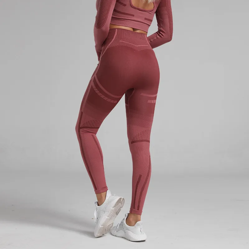 

Леггинсы женские бесшовные с высокой талией и эффектом пуш-ап