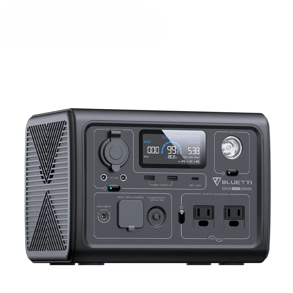 Портативные солнечные панели EB3A + PV120 для дома с быстрой зарядкой