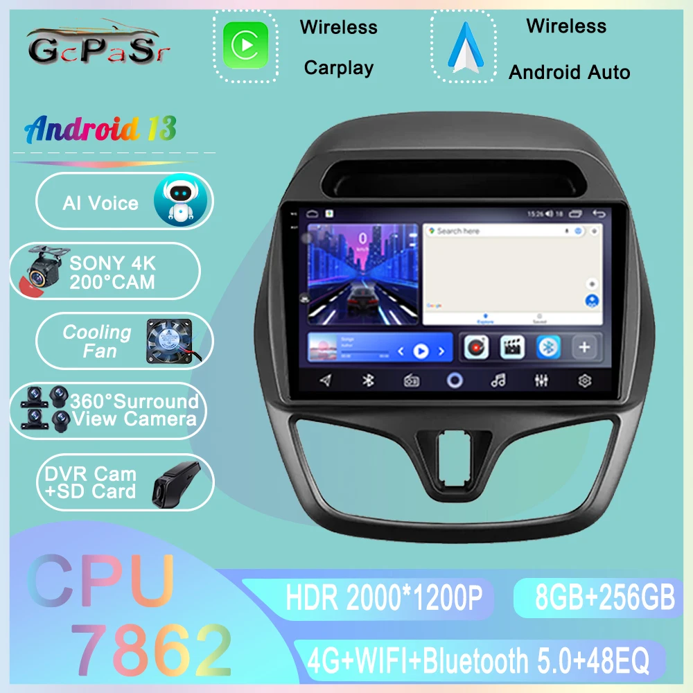 Автомагнитола для Chevrolet Spark Beat 2015-7862 мультимедийный видеоплеер с GPS-навигацией и