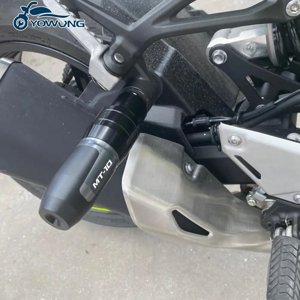 Фото ДЛЯ YAMAHA MT10 MT-10 2016 2017 2018 2019 2020 2021 аксессуары для мотоциклов с ЧПУ, ползунки выхлопной рамы, аварийные накладки, защита от падения №5