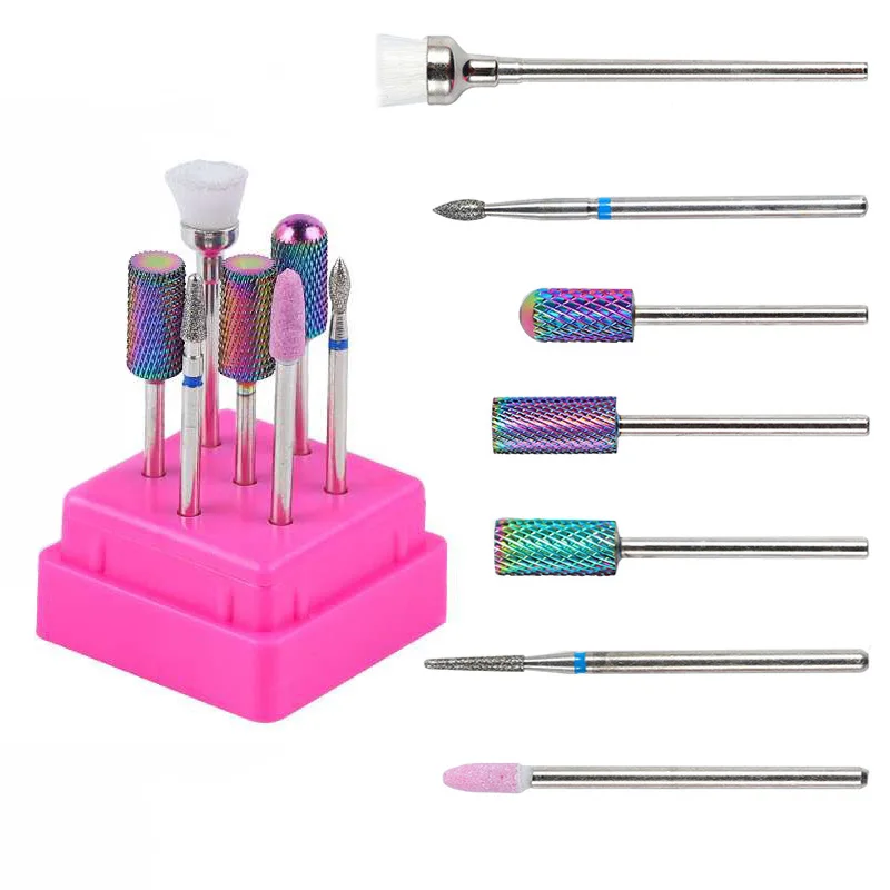 

Вольфрамовые наконечники для аппарата маникюра, пилочки для кутикулы, 7 шт./набор