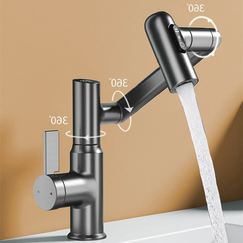 

Многофункциональный смеситель для раковины, с поворотом на 360 градусов