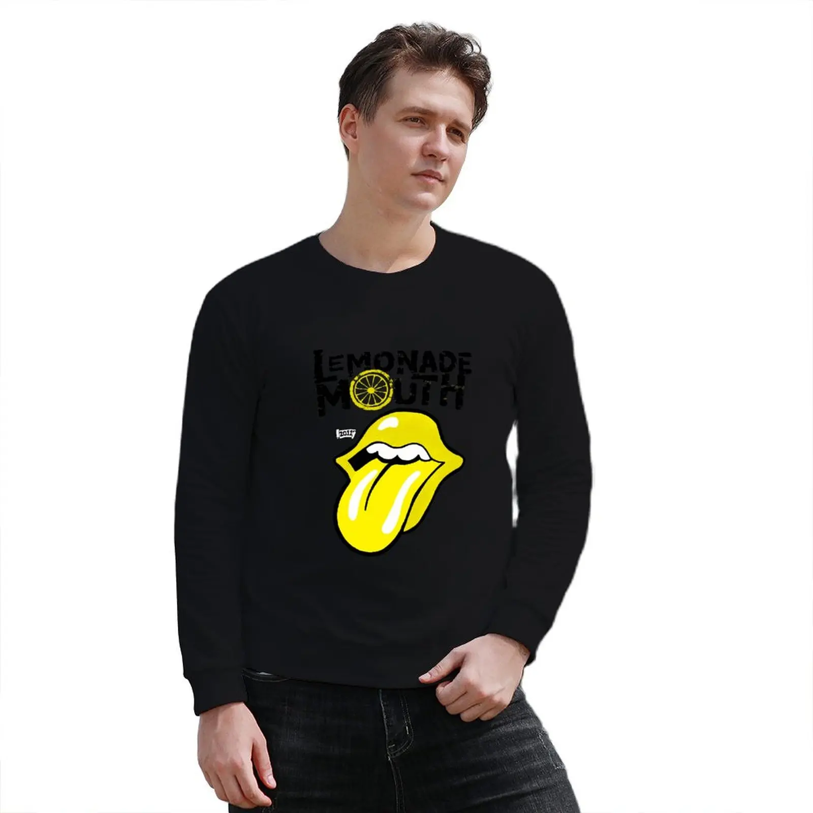 Логотип Lemonade Mouth Rock &amp Roll # Пуловер с капюшоном 2 мужская дизайнерская одежда