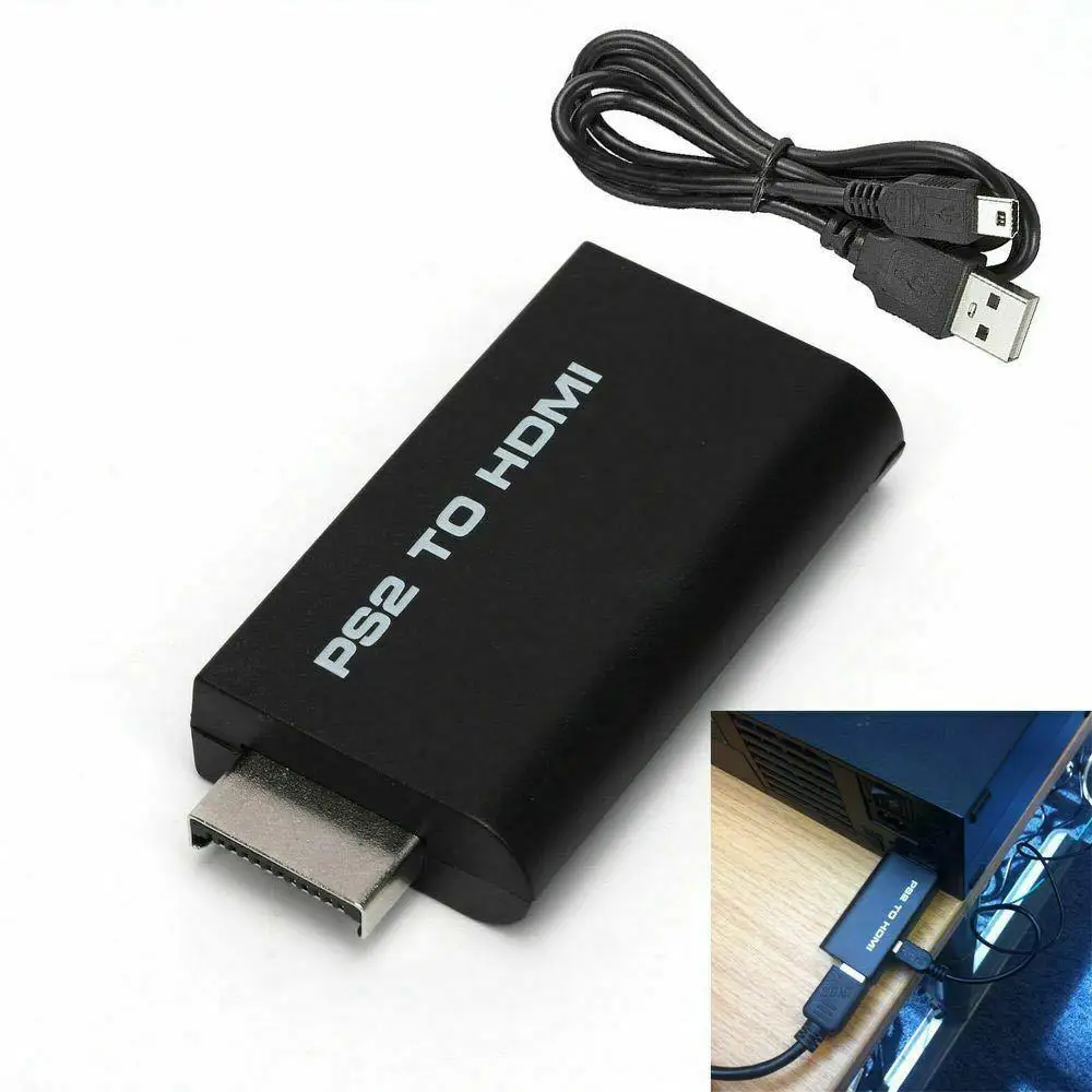 Переходник для Sony 2 PS2 в HDMI-совместимый адаптер аудио-и видеосъемки USB кабель