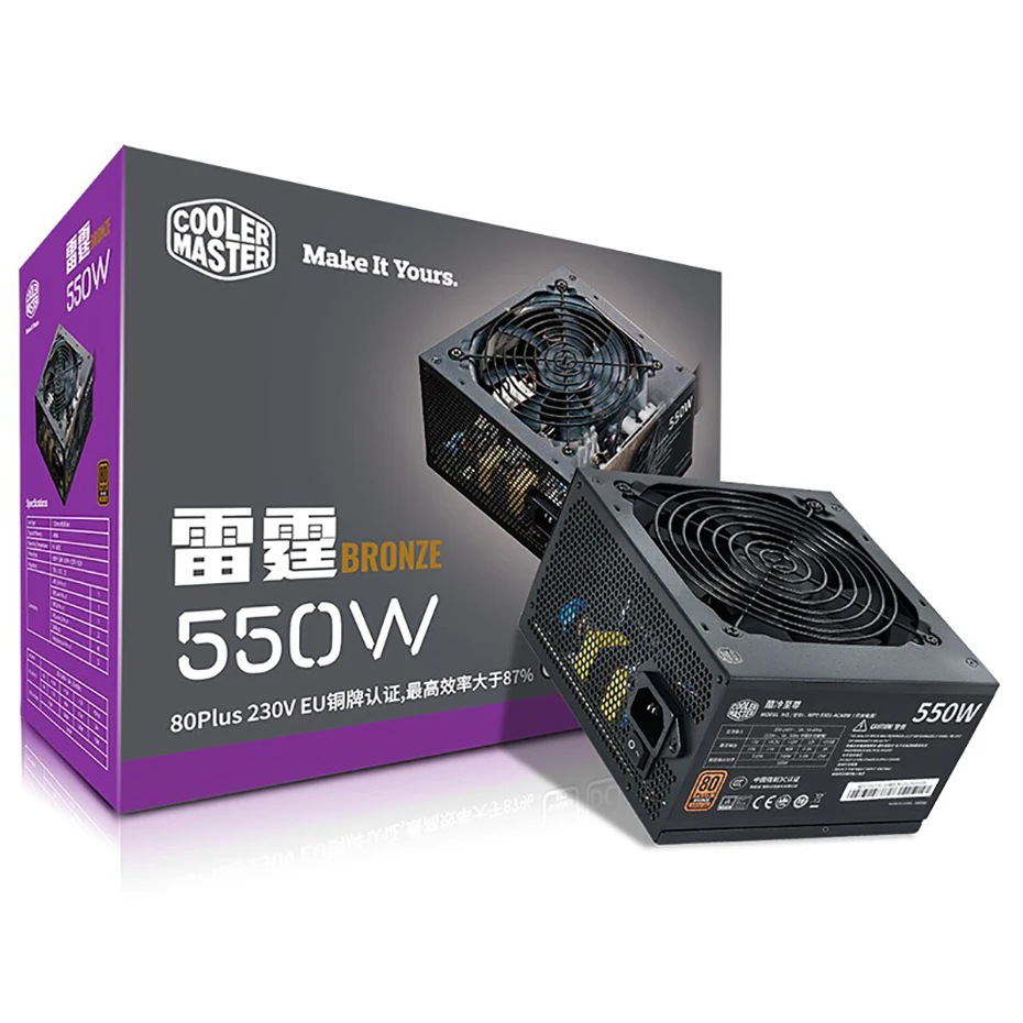 Master Thunderclap 500/550/600/650/700/750w Desktop Computer Power Supply 80plus Bronze Certification