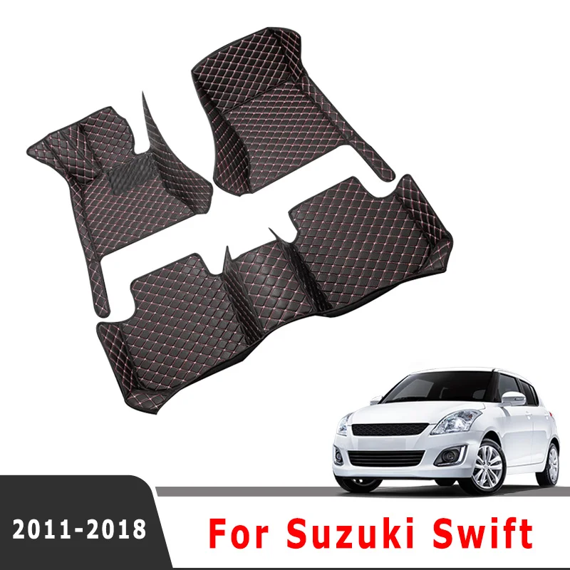 

Car Floor Mats For Suzuki Swift 2018 2017 2016 2015 2014 2013 2012 2011 Custom Auto Carpets Covers Interior Styling Protect