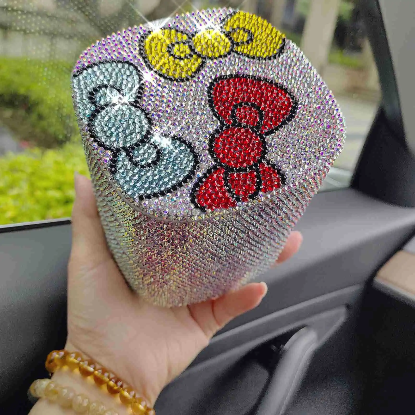 

jewelry organizer Rotating mirror multi-layer earrings ring necklace storage box perfume organizer desk organizers storage box