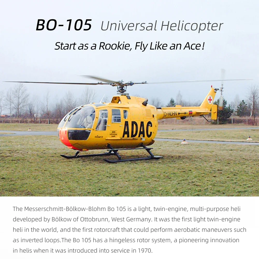 FLY WING Class 470 BO-105 RC Вертолет RTR Пульт дистанционного управления Имитационная модель