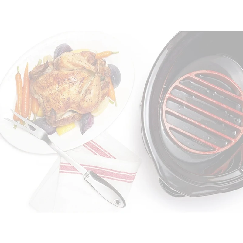 

2 шт. подставка для готовки, антипригарная силиконовая подставка для обжарки, для гриля/медленной плиты, охлаждающая подставка, аксессуары д...