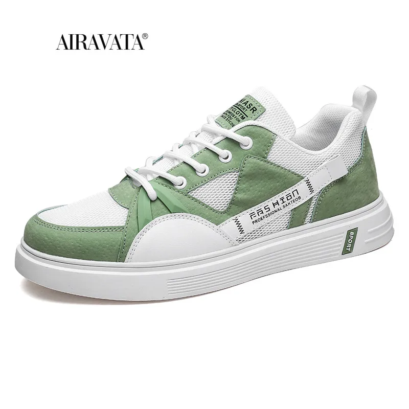 Men's Vulcanize Shoes Canvas Male Sneakers Fashion Lace-up Solid Mesh Breather Shoes Rubber Flat Autumn Casual Man Shoes