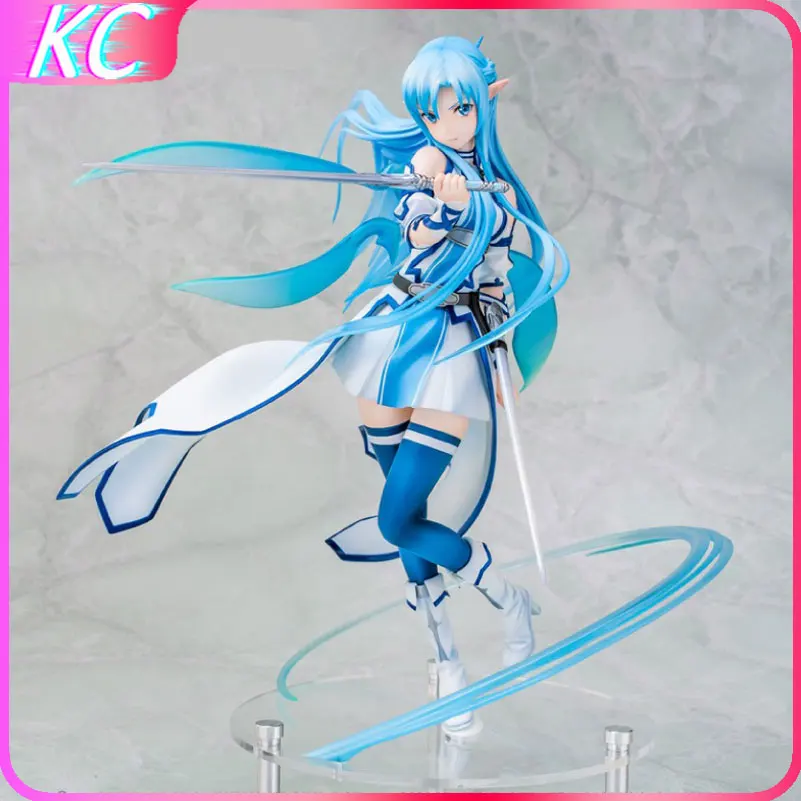 

23cm Anime Sword Art Online Genuine Asuna Yuuki Water Spirit Kirito Asuna Pvc Action Figure Toys Collection Model Doll Gifts