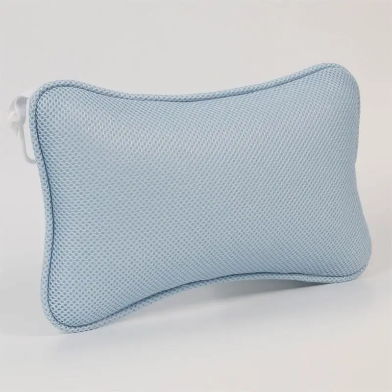 

Pillow Bathroom Suction Cup Hot Tub Pillow Accessories 3d Mesh Bone-shaped Comfort Neck Back Bath Tub Spa Pillow Easy To Use