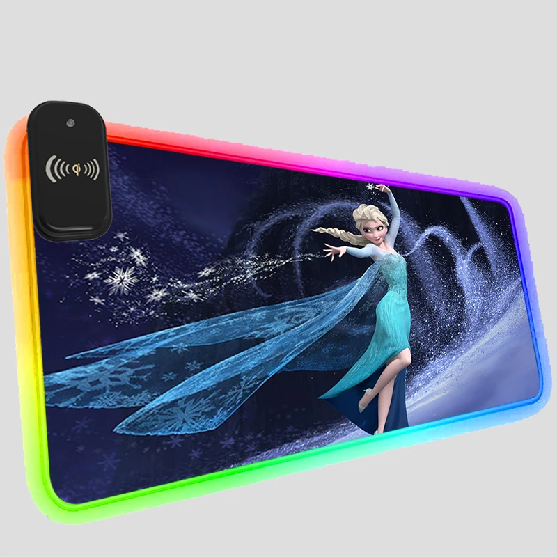 

Коврик для мыши с беспроводной зарядкой и светодиодной подсветкой