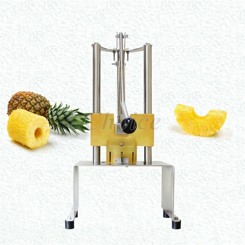 

Manual Industrial Commercial Pineapple Peeler Corer Slicer Peeling Slicing Coring Machine