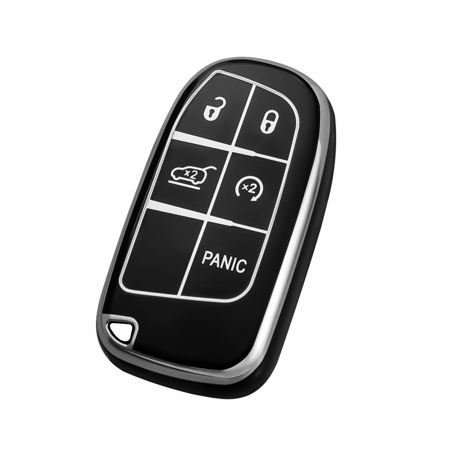 

Чехол для дистанционного ключа автомобиля для Jeep Grand Cherokee Renegade Chrysler 300 Dodge RAM Challenger Journey, автомобильные аксессуары, брелок