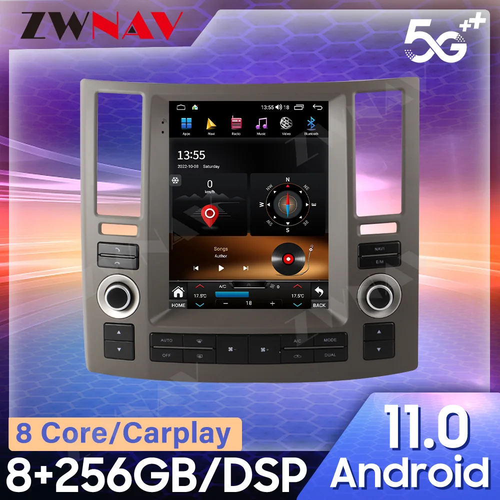 

Для Infiniti FX35 FX45 2003-2009 Tesla Style Android автомобильный GPS-навигатор мультимедийный плеер автомобильное радио головное устройство плеер