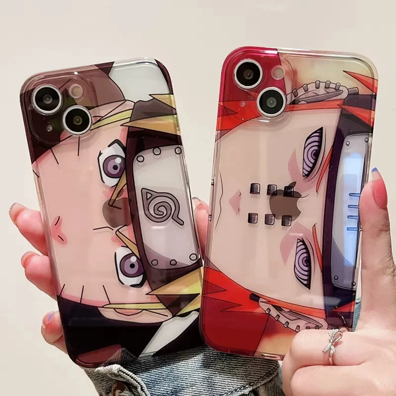 Обезболивающий прозрачный чехол Bandai Наруто для телефона iPhone 14 13 11 12 Pro Max