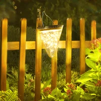 Solar LED Cone Chandelier Waterproof Garden Garden Decorative Lights Festive Lighting New Year Decorative Lights