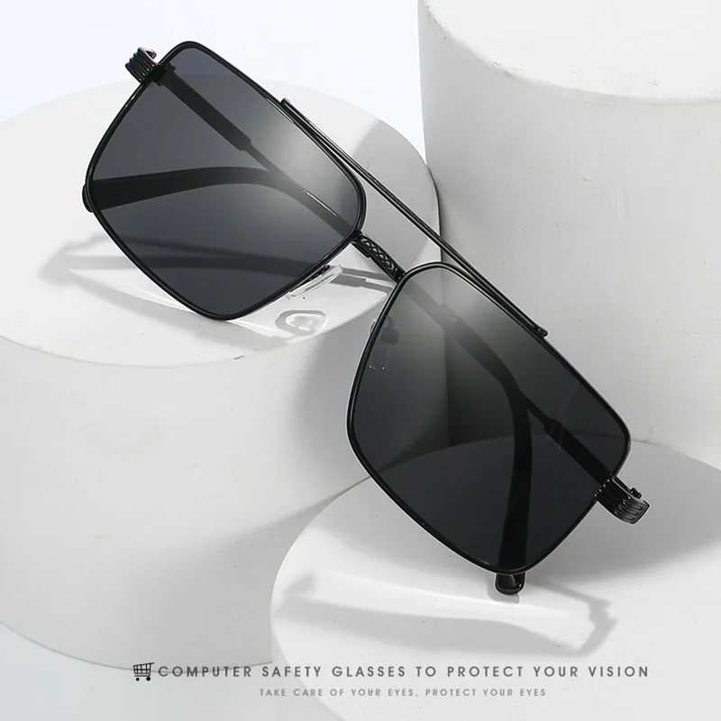 

Summer Fashon Accessories Vintage Versatile Double Beam Glasses Anti-ultraviolet Casual Sunglasses Eyewear for Adult,Women,Men