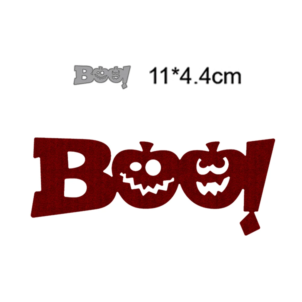 

Boo Halloween 2022 New Design Metal Cutting Dies Decoration Scrapbooking Paper Craft Knife Punch Stencils Embossing