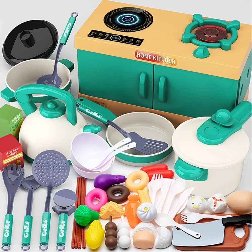 WizKidz детский игровой набор с корзиной кухонные аксессуары для готовки меняющие