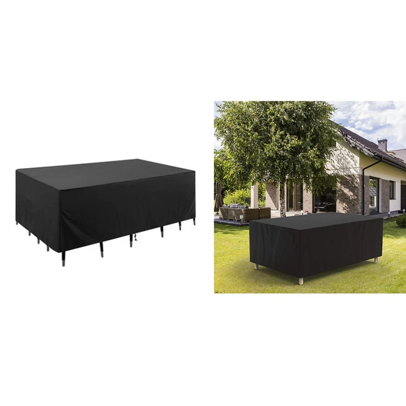 

Patio Furniture Covers, Outdoor Table Cover, Duty Oxford Fabric, Windproof, Waterproof, Patio Table And Chair Cover