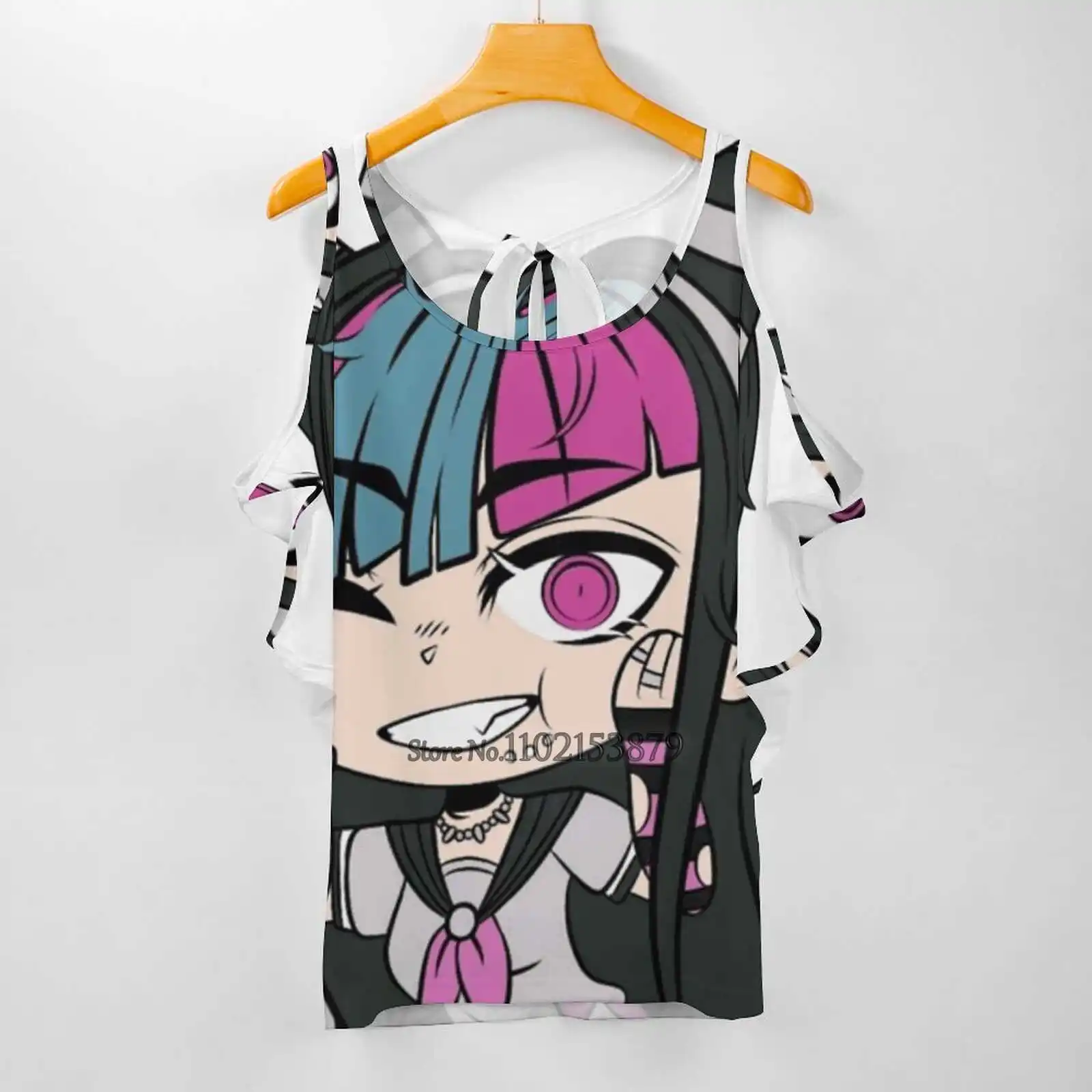 Gacha Life - Cute Girl-Женская одежда с V-образным вырезом топы на молнии Женская