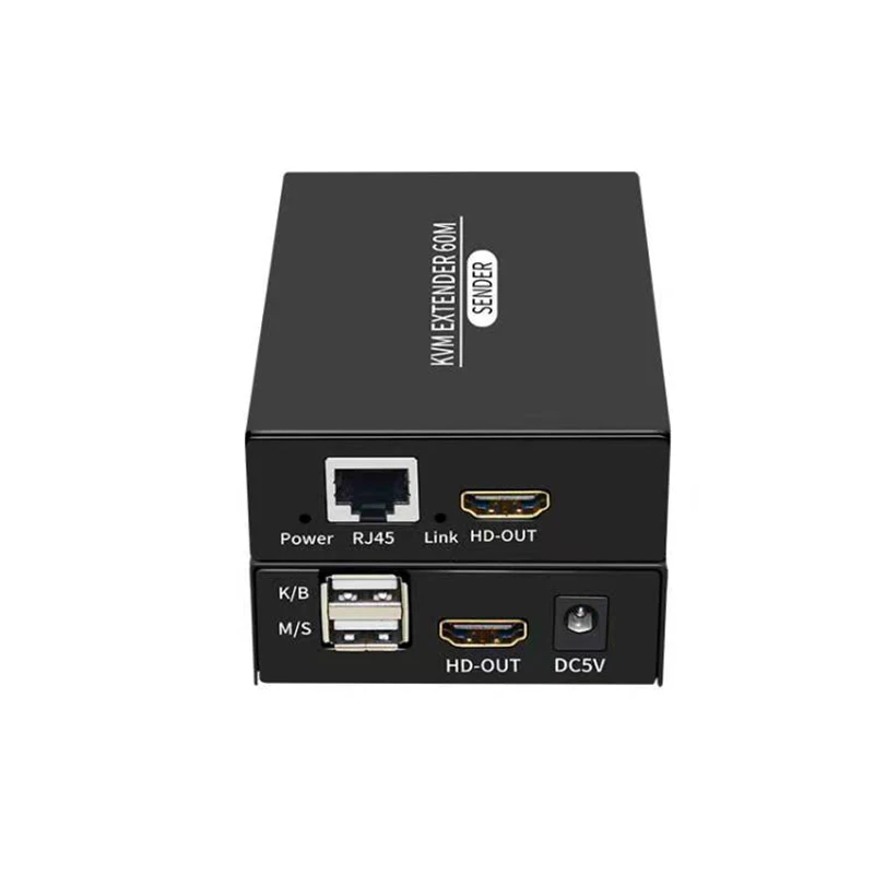 KVM-удлинитель 60M 1080P HDMI-совместим с cat5e/6 Ethernet RJ45 LAN-кабелем |