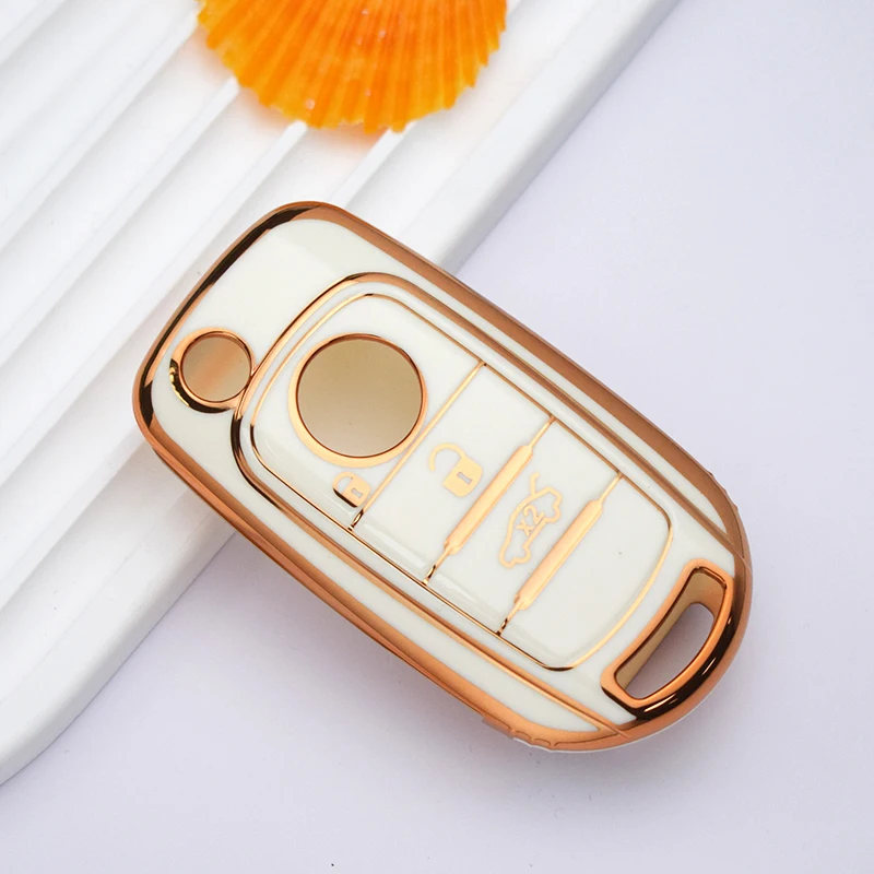 

Чехол из ТПУ с 3 кнопками для ключей Fiat Cronos Egea 500X Toro Tipo для Dodge Neon, брелок без ключа, защитный чехол для кожи