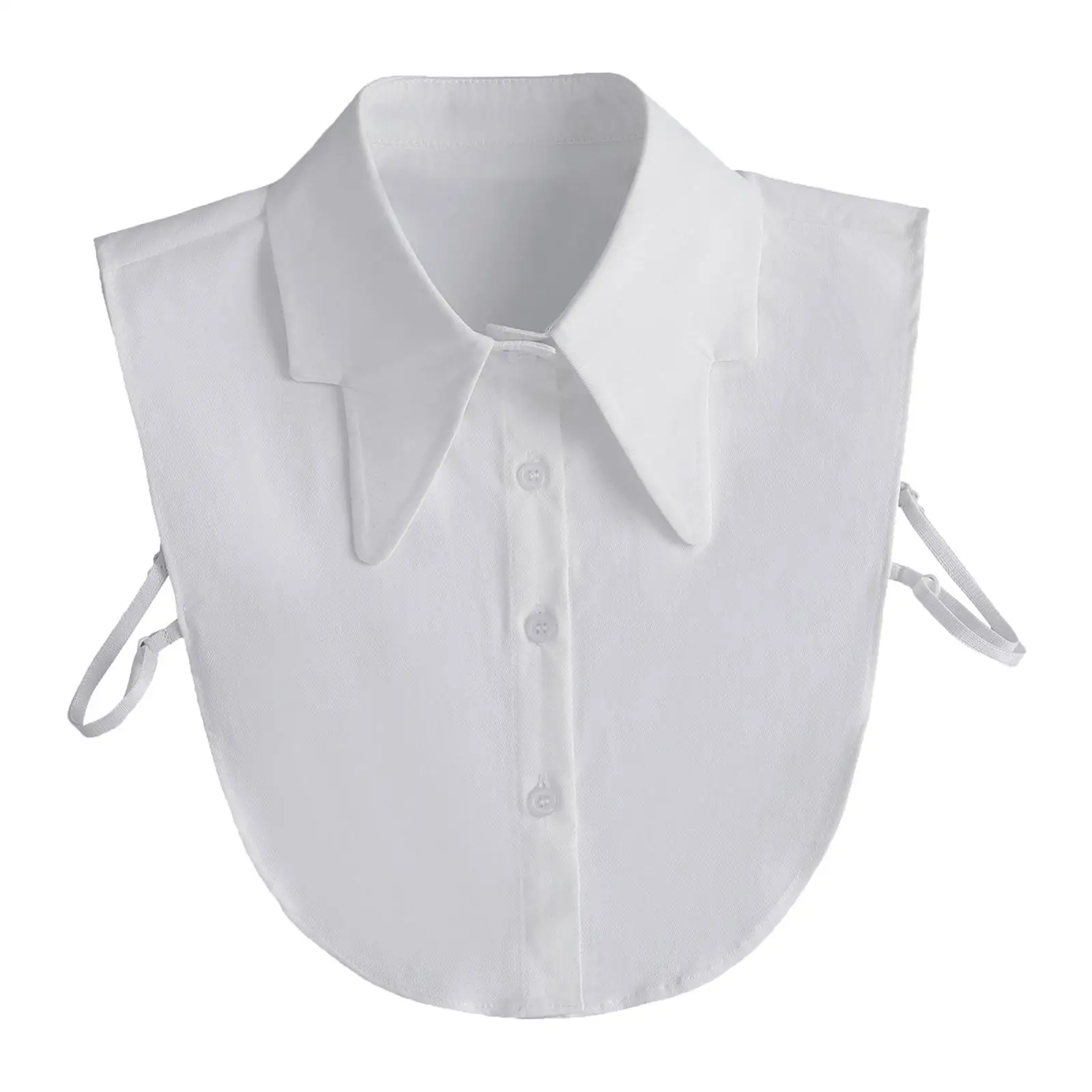 

False Collar Shirt Detachable Lapel Adjustable Blouse Bib Shawl for Formal Uniforms Sweater Outfits Lady Fancy Dress