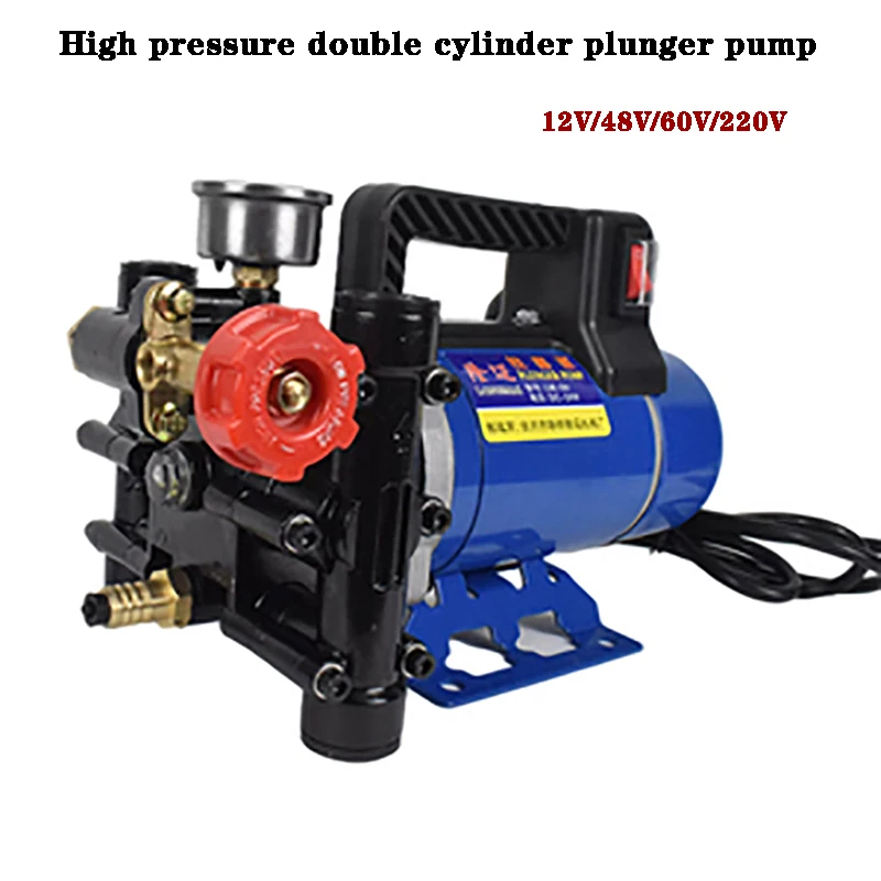

Agriculture High Pressure Double Cylinder Plunger Administer Medicine Machine Pump Portable 12v/48v/60v/220v Fruit Tree Electric