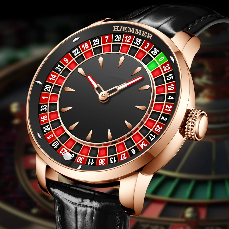 Фото Haemmer Advanced Gambling Dish Design Роскошные часы NH35 Персонализированные модные полностью автоматические механические водонепроницаемые популярные часы №4