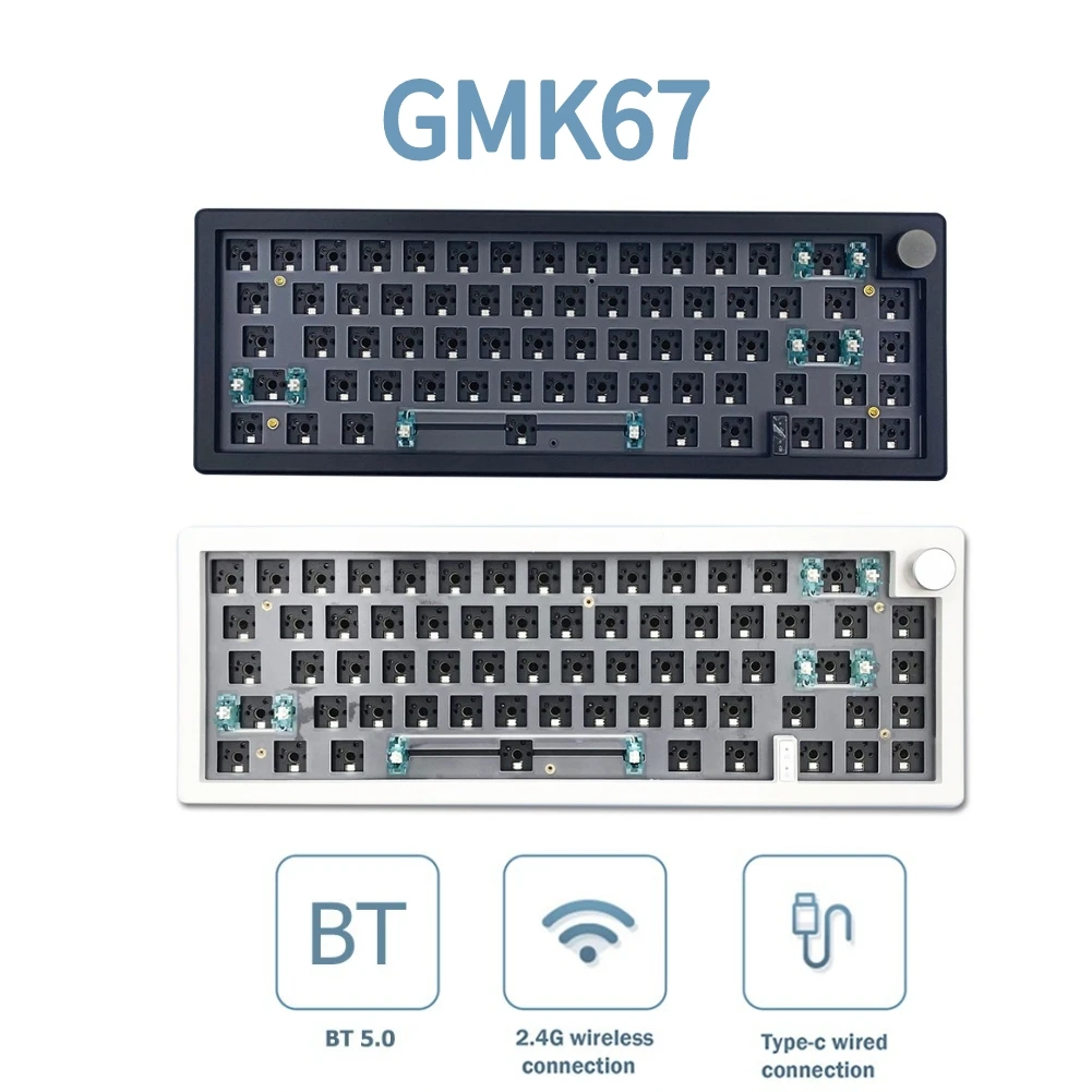 Клавиатура GMK67 Механическая Проводная с RGB-подсветкой 2 4 ГГц без переключателя -