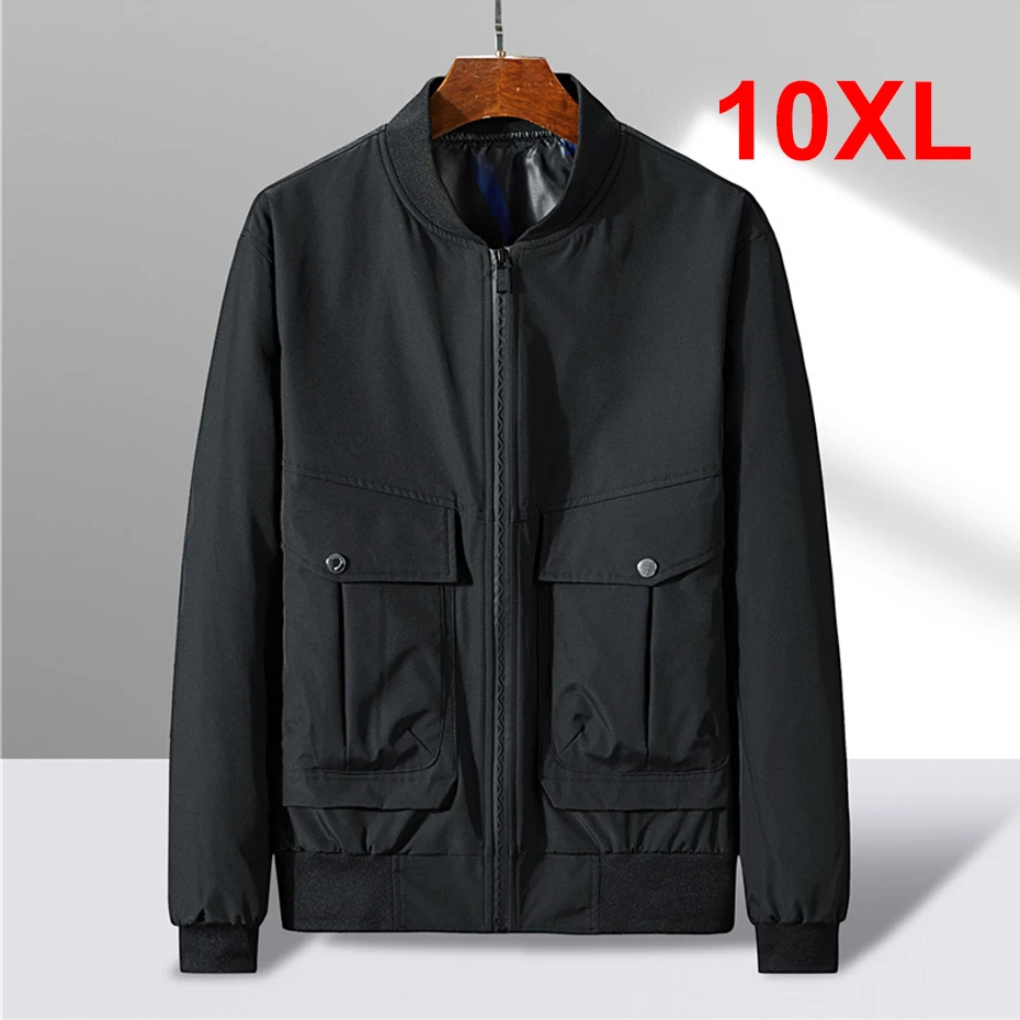 10XL 8XL Plus Size Jackets Men Fashion Causal Cargo Jackets Coats Male Baseball Jacket Autumn Windbreaker Big Size 10XL