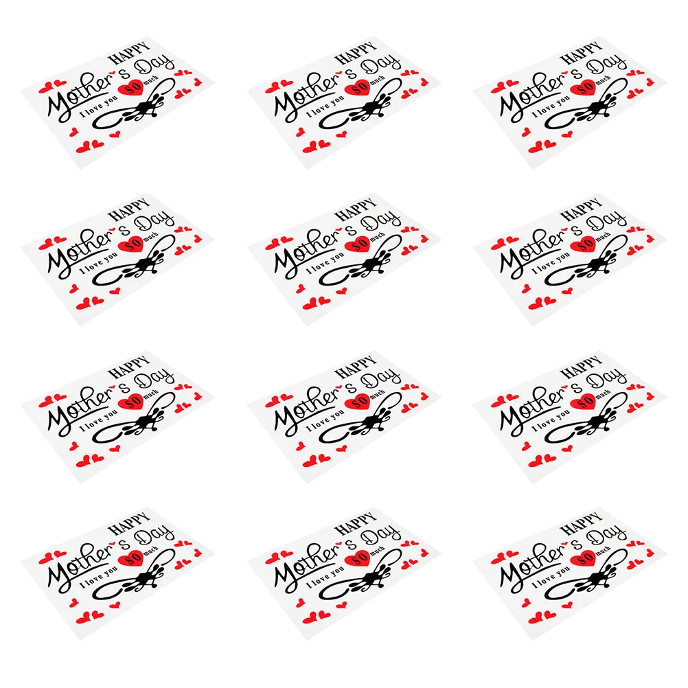 

10 Pcs Mother Day Party Supplies Balloon Decor Letter Ornament Decals Sticker Present Decorations