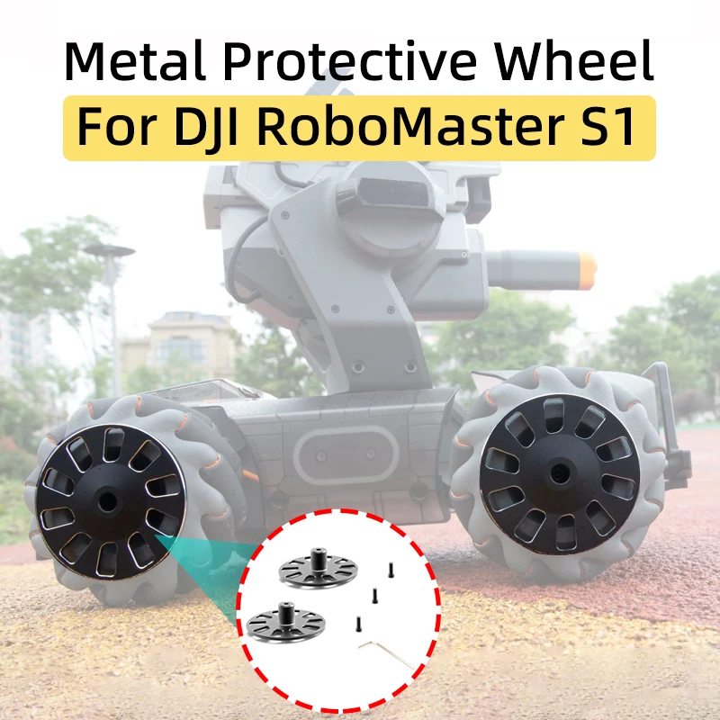 Для DJI RoboMaster S1 Обучающий робот металлический колпачок для защиты колес Защитная крышка для шин аксессуары для защиты колес