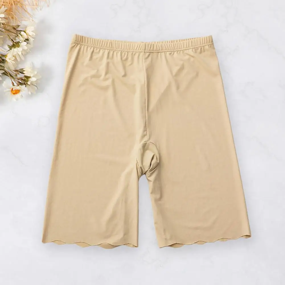 

Modern Seamless Shorts High Waist Stretchy Summer Ice Silk Thin Style Safety Shorts Breathable Safety Shorts Inner Wear