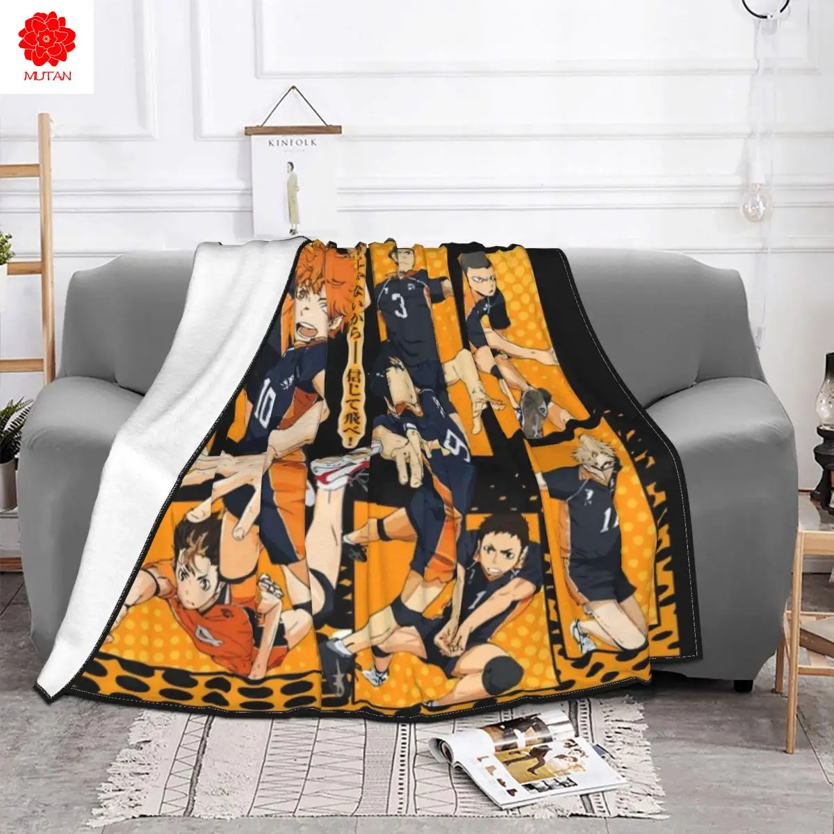 

Haikyuu одеяла фланелевые весна/осень волейбол дышащие Теплые Пледы для Дома Офиса одеяло