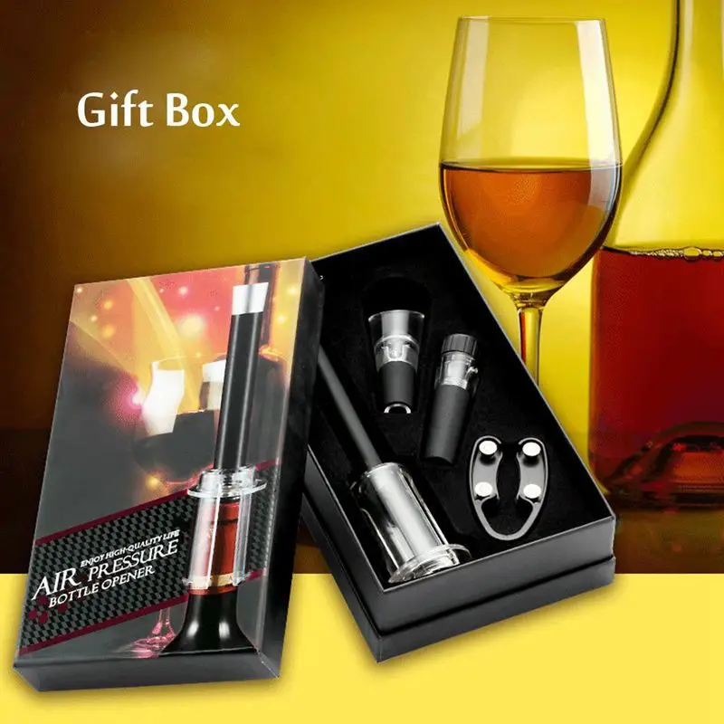 Насос с воздушным давлением открывалка для бутылок набор открывания красного