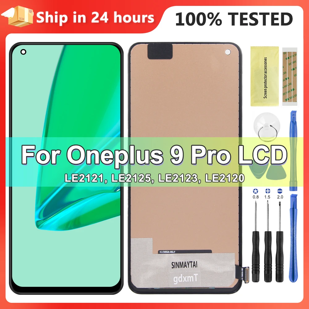 100% протестированный дисплей для OnePlus 9 Pro 1 + 9Pro LCD кодирующий преобразователь
