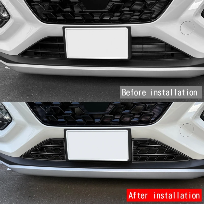 Фото Для Suzuki Fronx WDB3S WEB3S 2025 2026, черная средняя сетка из АБС-пластика, решетка переднего бампера, декоративная крышка, внешние аксессуары №2