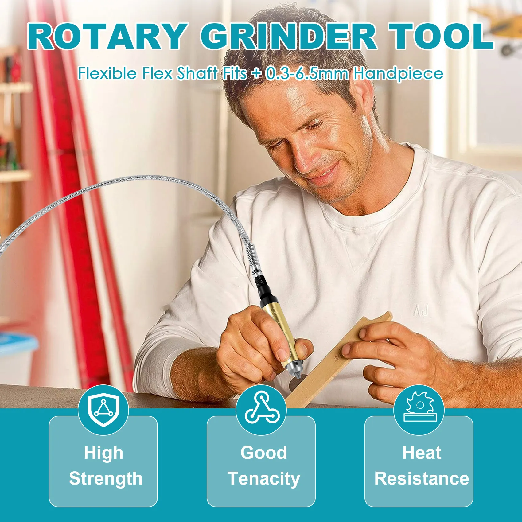 Роторный шлифовальный инструмент гибкий вал с наконечником 0 3-6 5 мм для