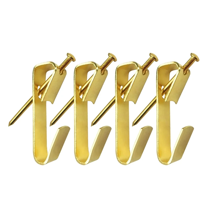 

Picture Hangers(30Lbs-100Pcs),Picture Hooks With Nails,Wall Hangers, Picture Hanging Kit On Wood/Drywall