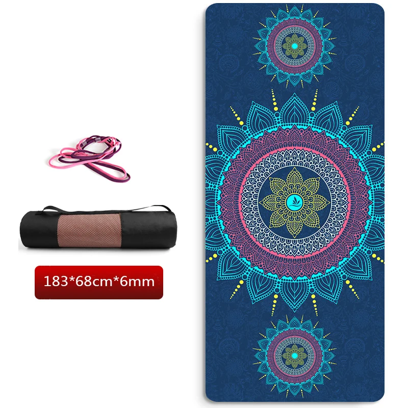 

Widen 1830*680cm*6mm Non Slip TPE Suede Yoga Mat ECO-Friendly Carpet For Pilates Fitness Excercise Mat