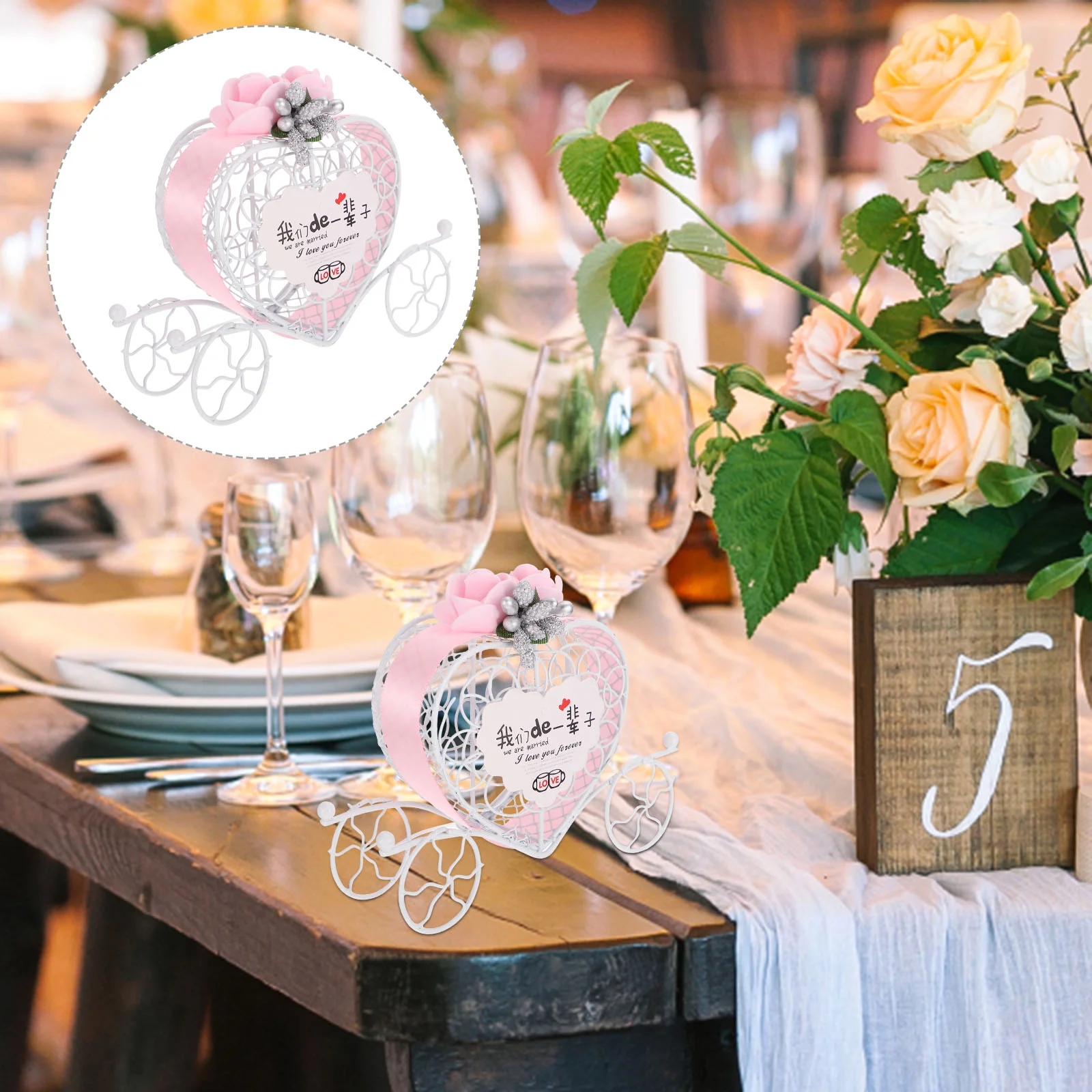 

Box Carriage Pumpkin Candy Trinket Wedding Boxes Treat Gift Favor Jewelry Statue Planter Air Figurine Holder Cart Metal